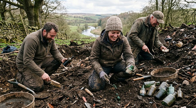 bottle digging in the UK